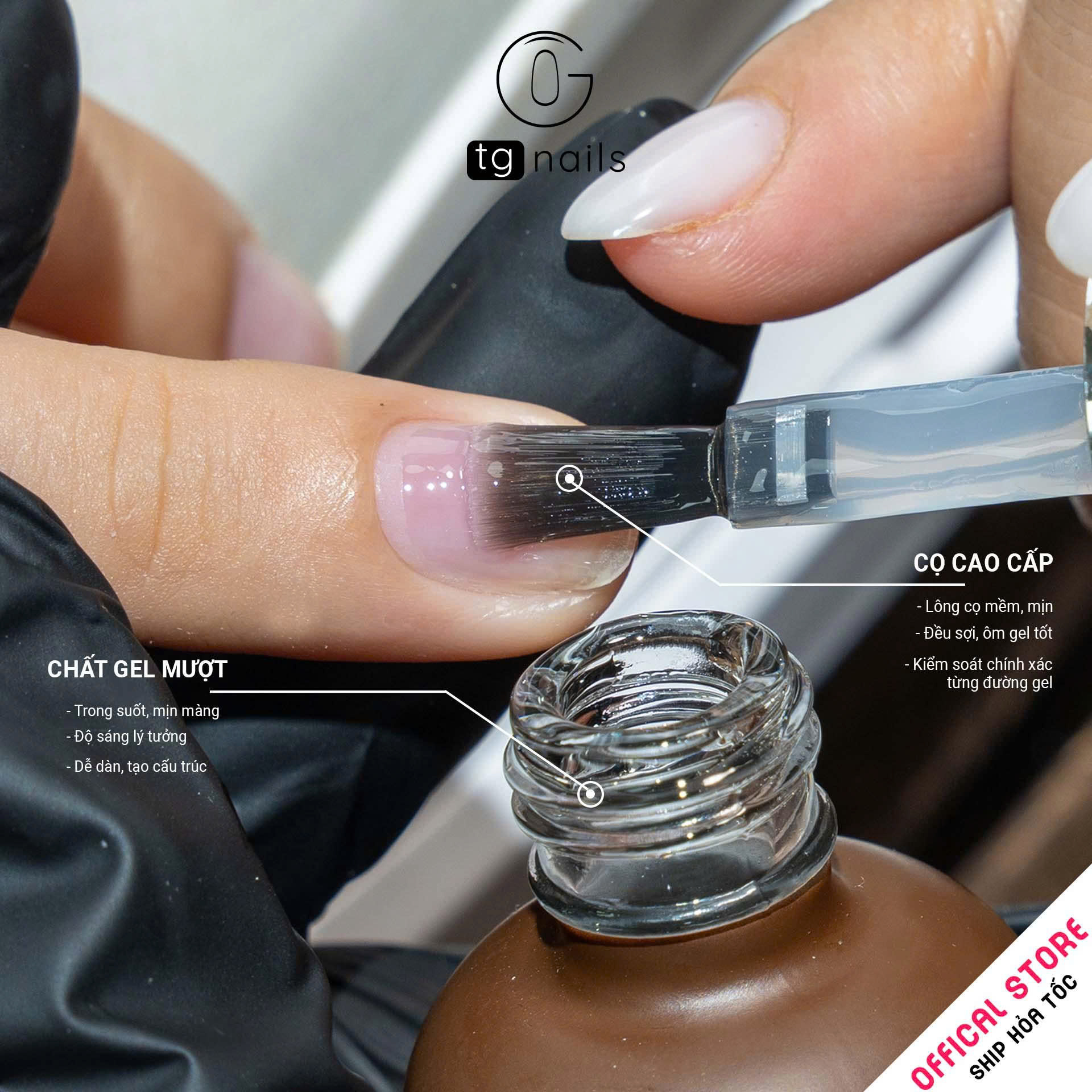 Cứng móng TG NAILS, Khối lượng tịnh: 12g. Nhãn hàng: TG NAILS - GEL Cứng Móng_thumbnail_4