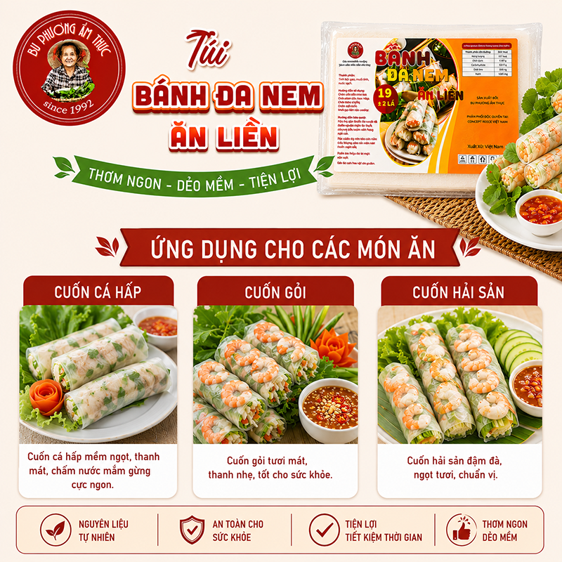 Combo 5 Túi Bánh Đa Nem Ăn Liền Bu Phương – Cuốn Gỏi, Bánh Xèo, Nem & Hải Sản Tiện Lợi - BP46_thumbnail_4