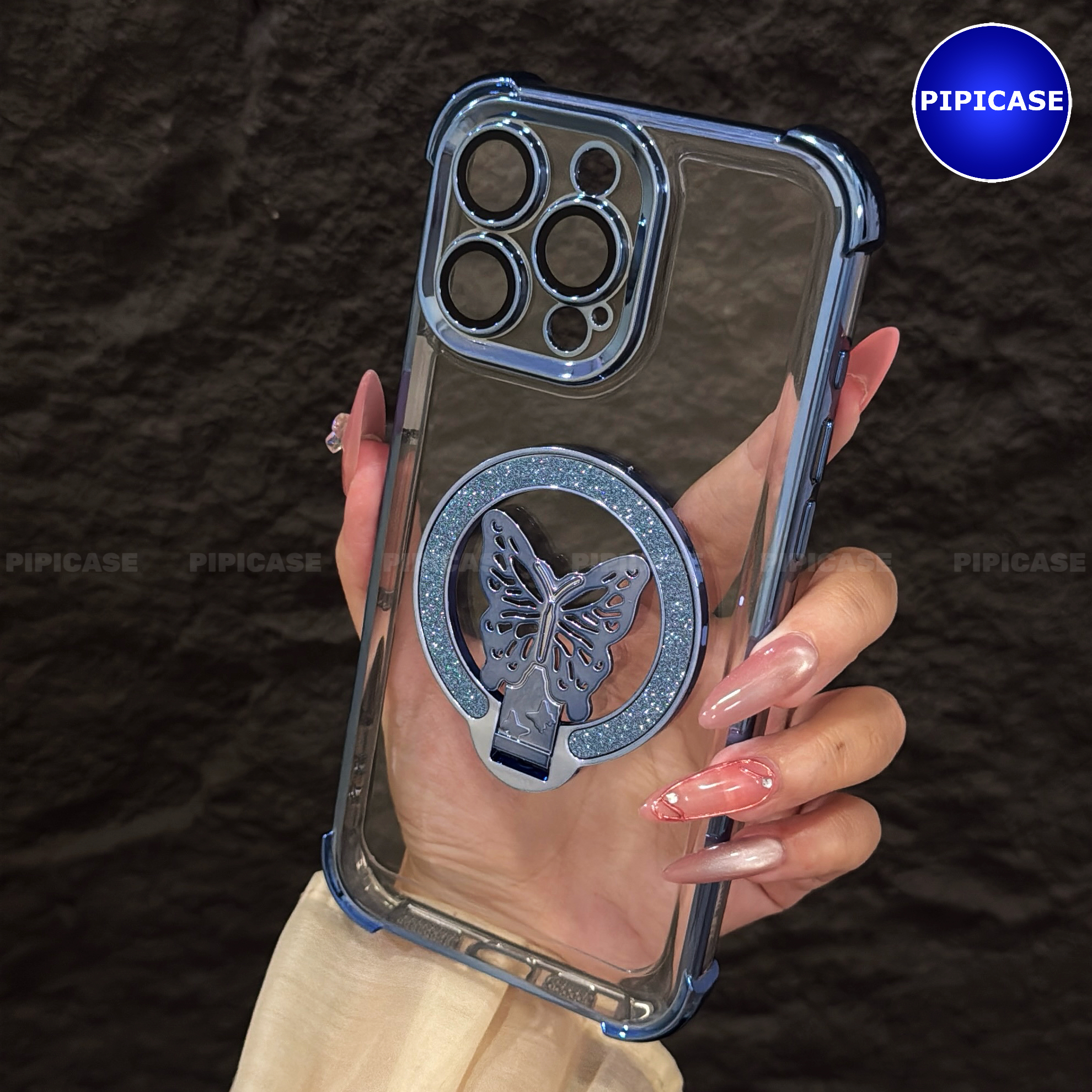 Ốp Lưng iPhone 16 Pro Max - MO - Xanh Nhạt