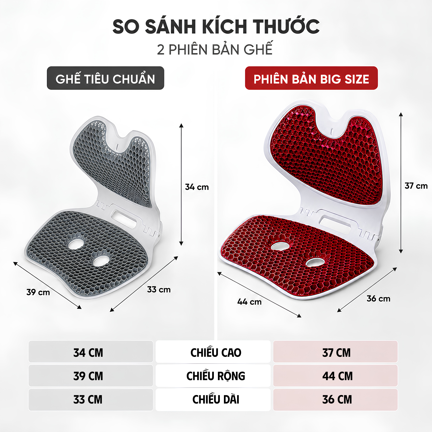 1 TẶNG 1 -  Ghế HABANA EGO BIGSIZE ĐỎ [TẶNG ] Ghế HABANA EGO XÁM_thumbnail_4