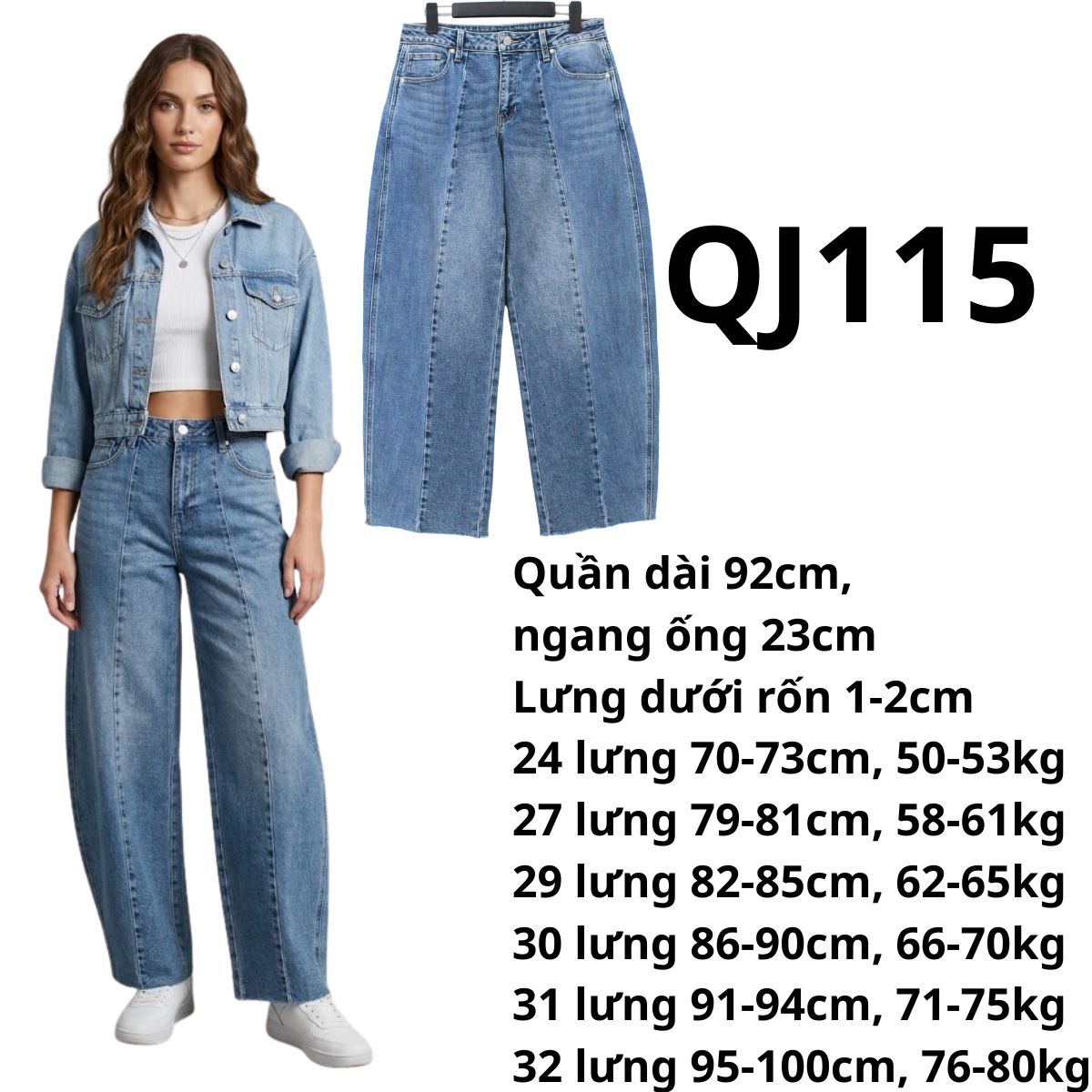 QJ115- Jeans JBD phối