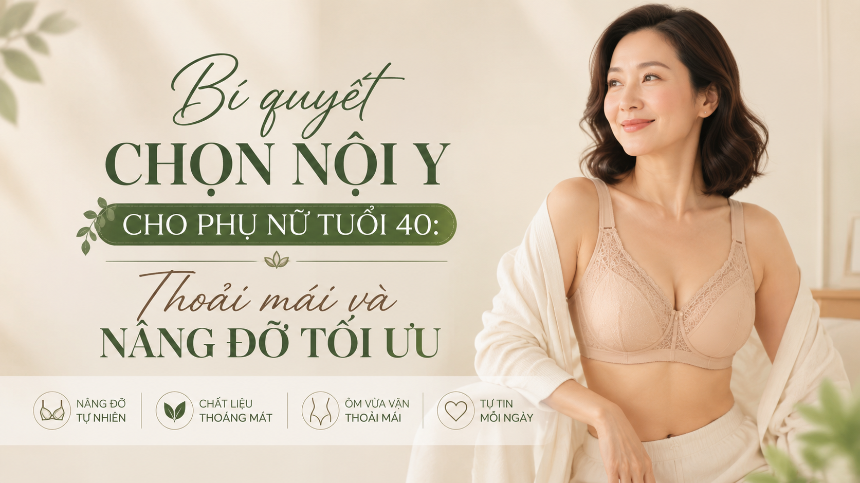 Bí quyết chọn nội y cho phụ nữ tuổi 40: Thoải mái và nâng đỡ tối ưu