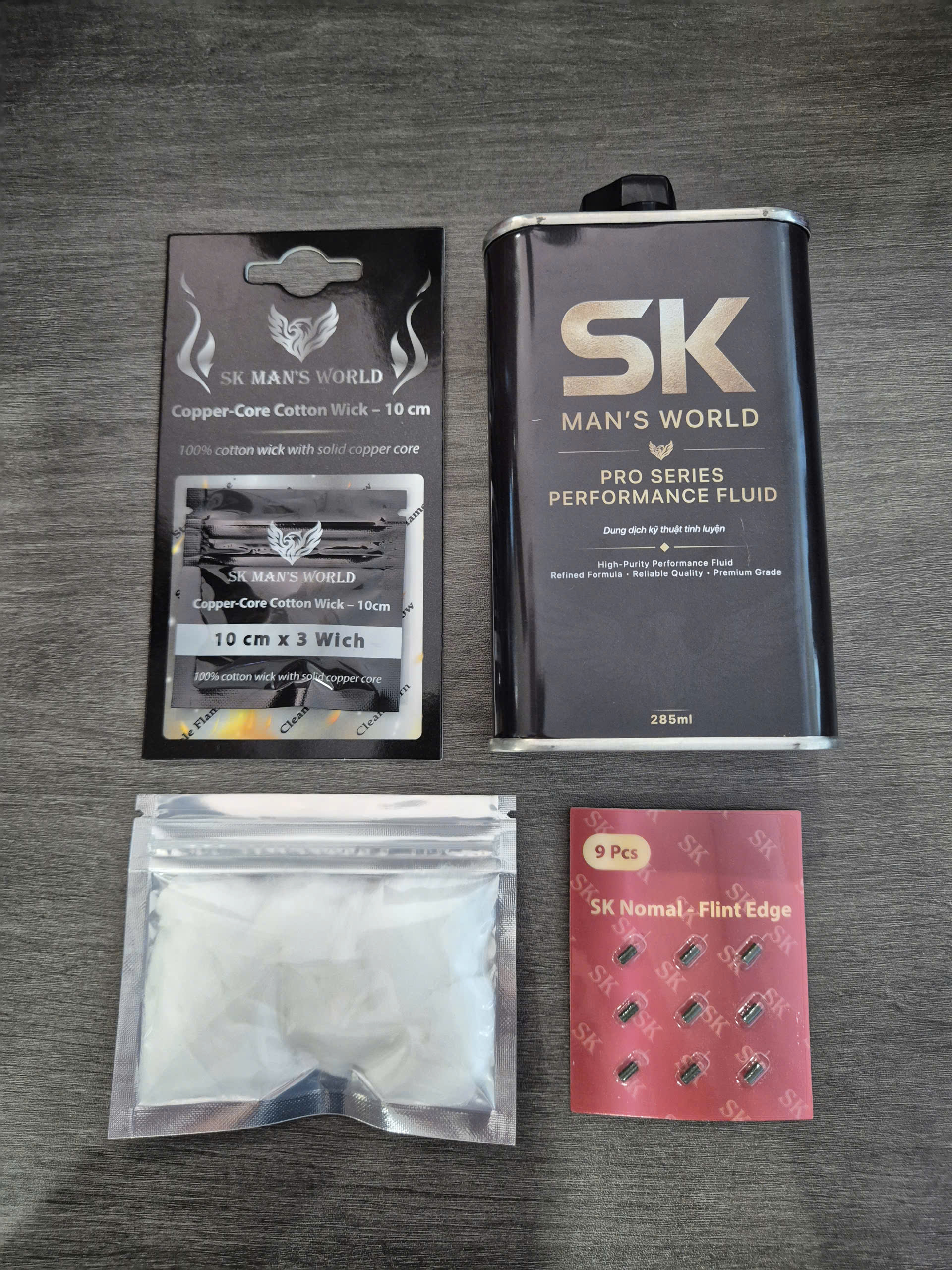 Combo SK285 + Bông2g + Bấc3 + MID Vỉ9