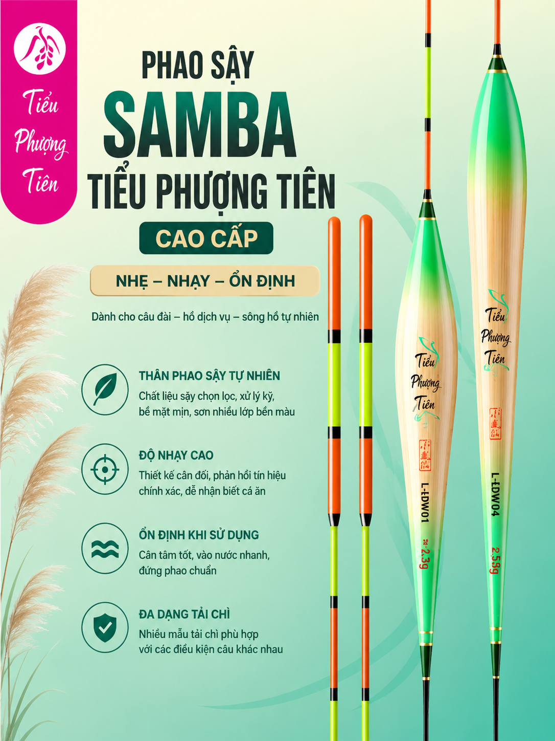 Phao Sậy Samba Tiểu Phượng Tiên Cao Cấp_thumbnail_2