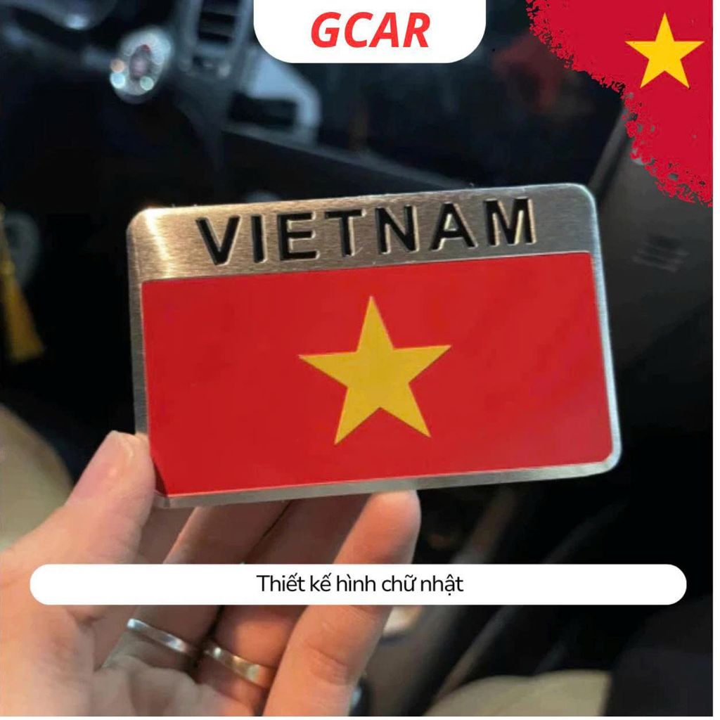 Tem Nhôm Cờ Việt Nam Dán Xe Máy, Ô Tô_thumbnail_1