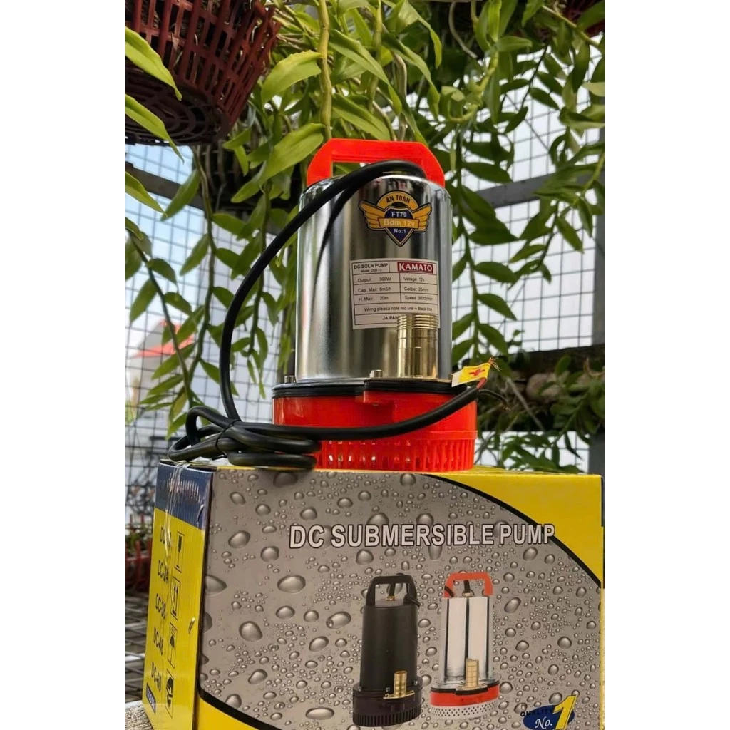 Máy Bơm Chìm 12V Kamato 300W Dùng Bình Ắc Quy – Bơm Tõm Hút Nước Hồ Cá, Tưới Cây Tiết Kiệm Điện_thumbnail_5