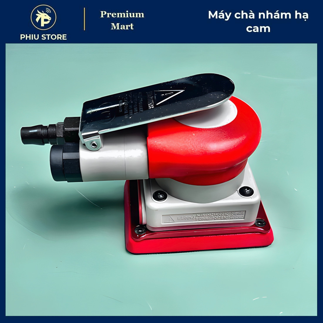 Máy chà nhám hạ cam, máy chà nhám hơi mini, máy đánh bóng xe ô tô, đế vuông 75x100mm, PHIU STORE_thumbnail_2