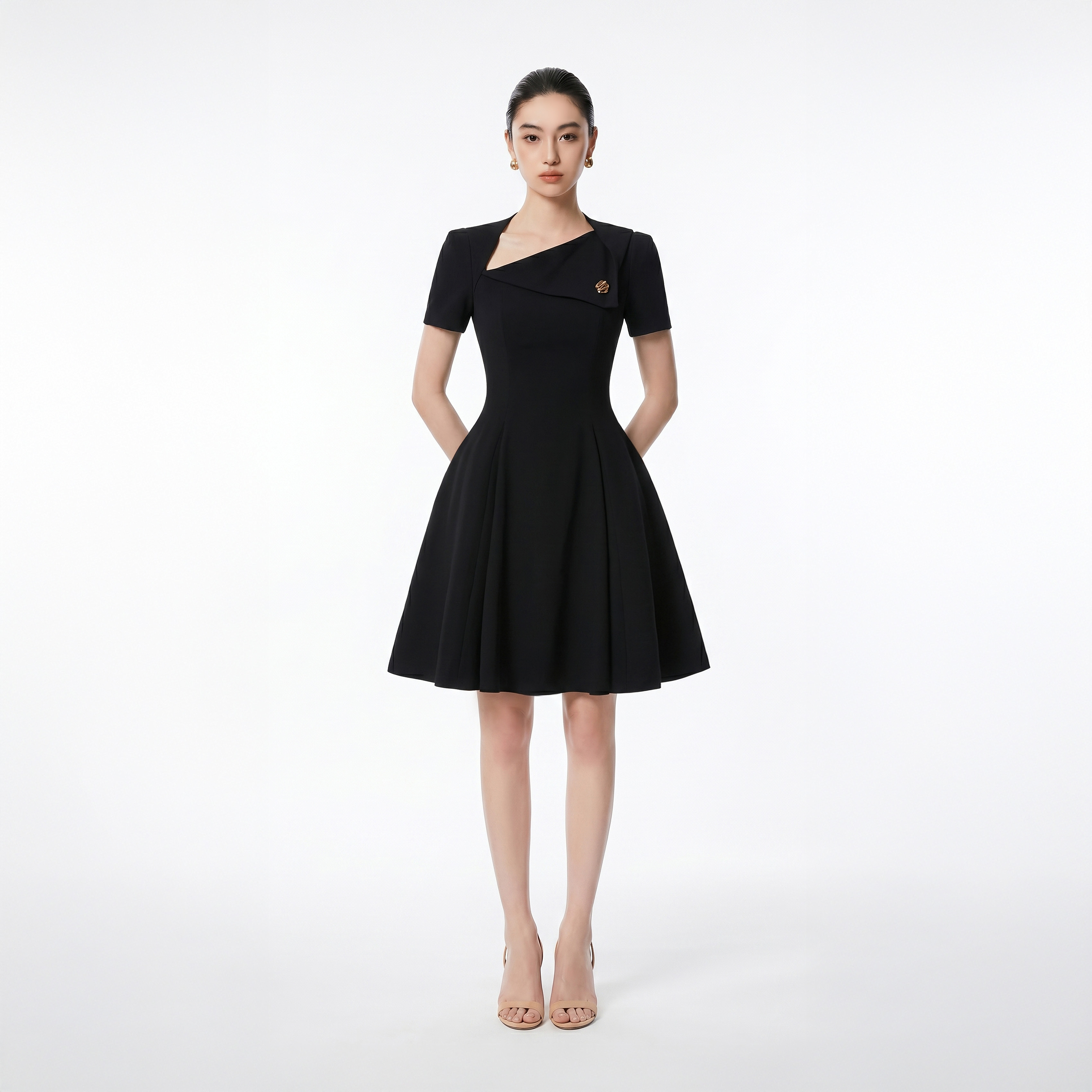 BLACK ALVA DRESS