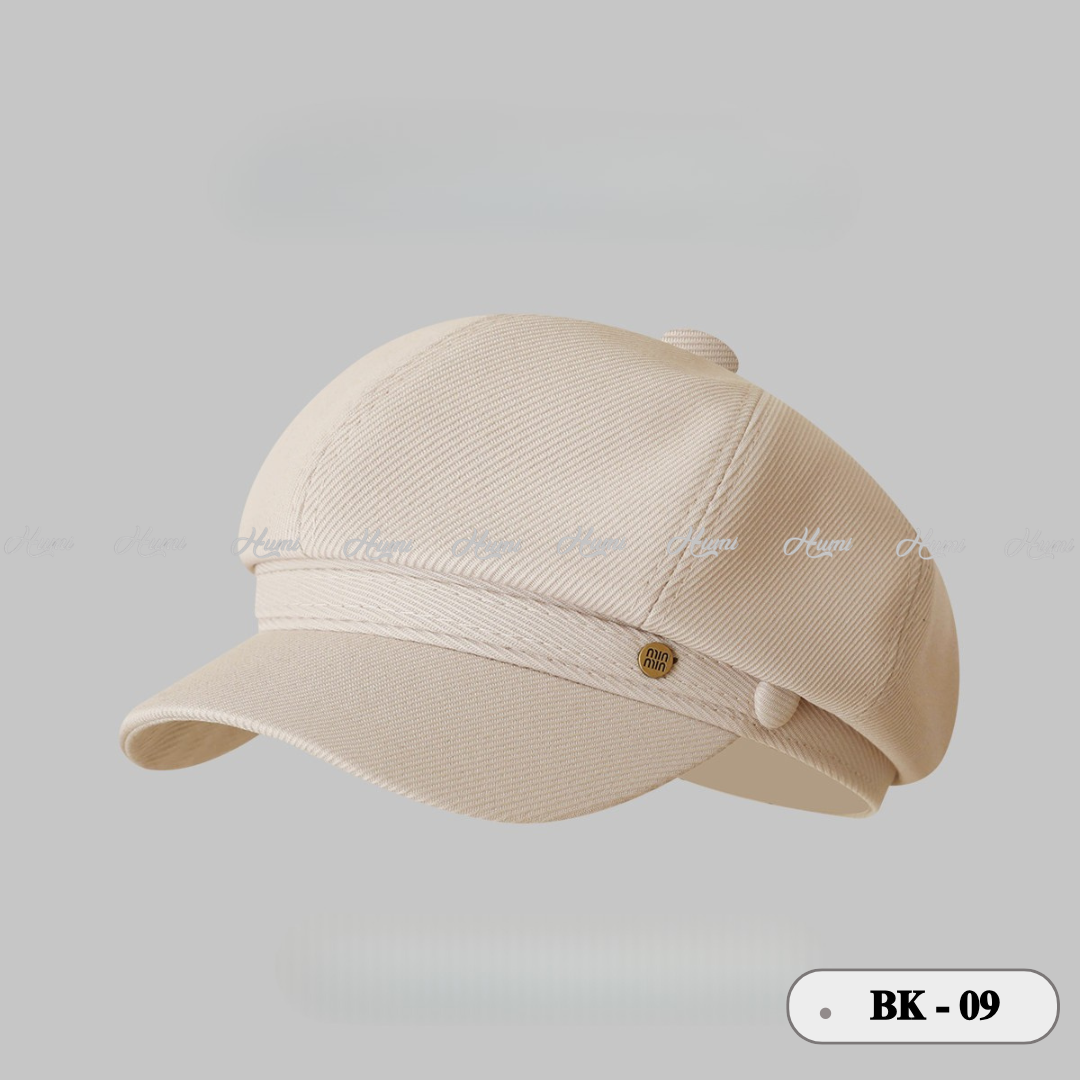 MŨ BAKER NỮ KAKI CAO CẤP (BK09 TRẮNG KEM)_thumbnail_5