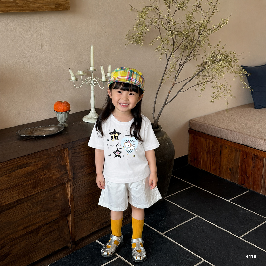 Áo thun bé trai bé gái form rộng happy puppy Hàn Quốc Kado 4419_thumbnail_3