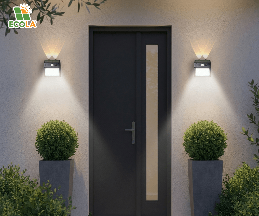 Đèn trang trí hắt tường 2 mặt năng lượng mặt trời ECOLA HT12_thumbnail_3