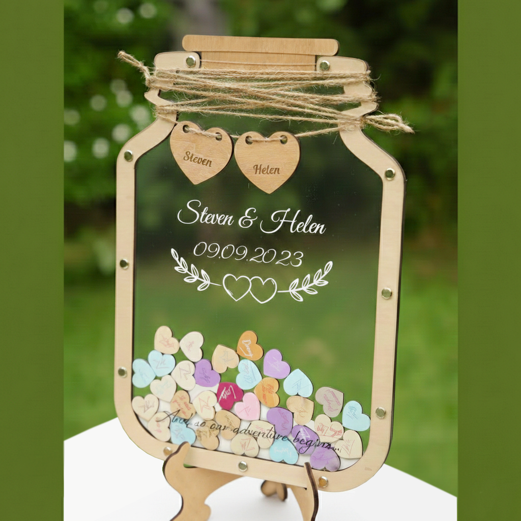 Tranh Thả Gỗ Đám Cưới, Sự Kiện, Công Ty, Sinh Nhật (Đủ phụ kiện) - Size tính theo chiều ngang_thumbnail_14