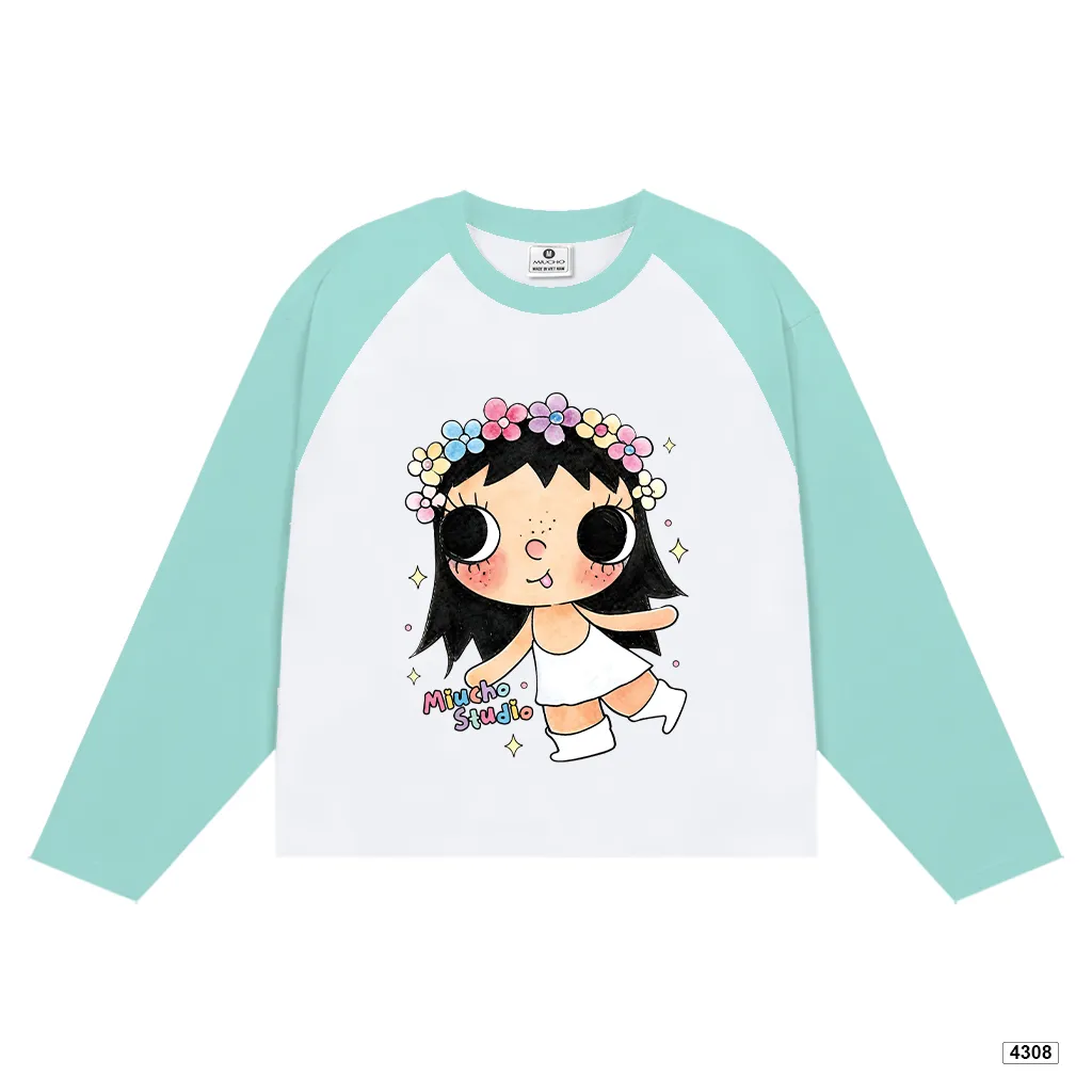 Áo thun tay dài unisex form boxy Miucho 4908_thumbnail_9