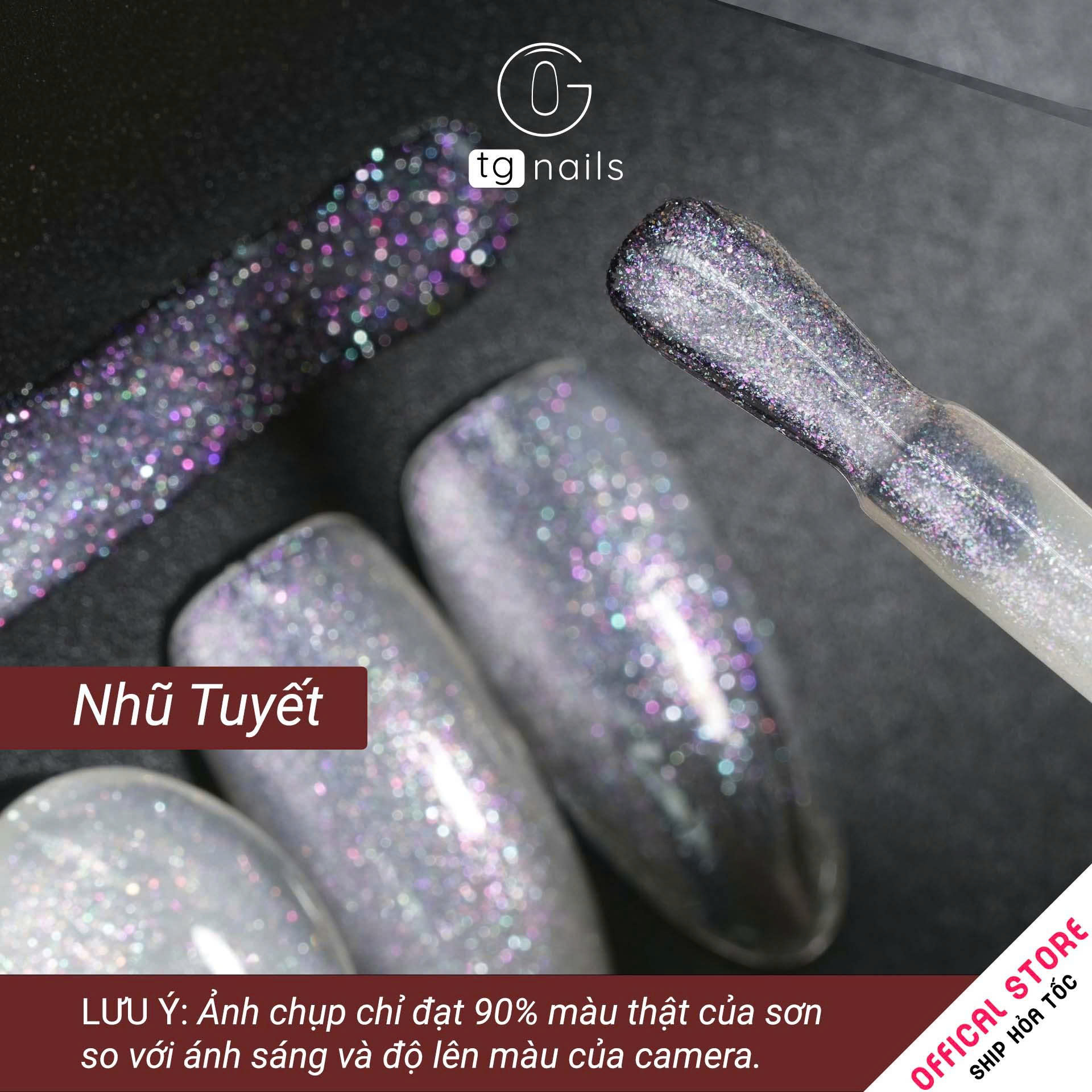 Sơn móng gel TG. Dung tích: 15ml/ lọ. Nhãn hàng TG nail. Màu Thạch Nhũ_thumbnail_8