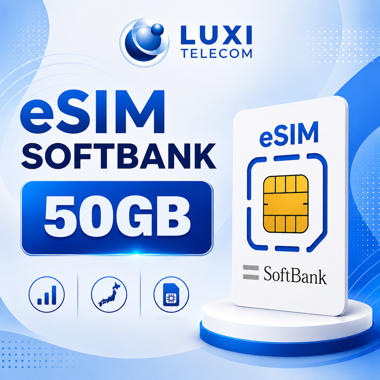 eSIM Data SoftBank 50GB
