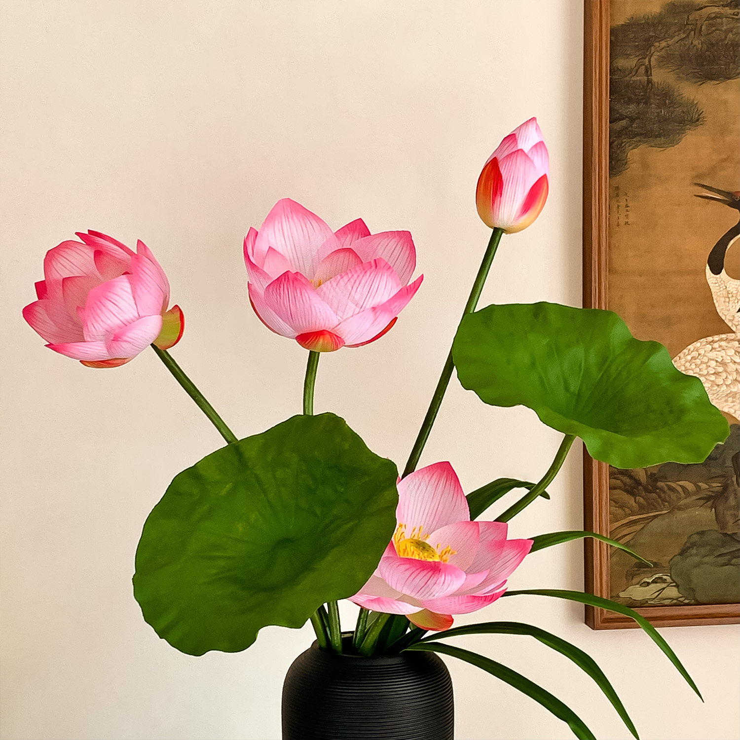 Set Hoa Lụa Sen Đài Ngọc Liên