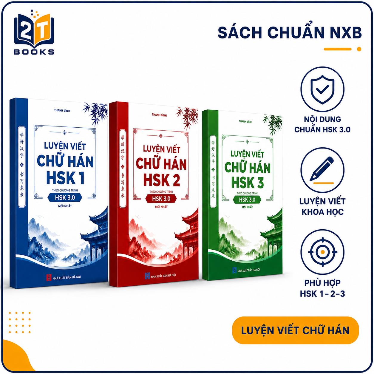 Bô Luyện Viết Chữ Hán Chuẩn HSK 3.0