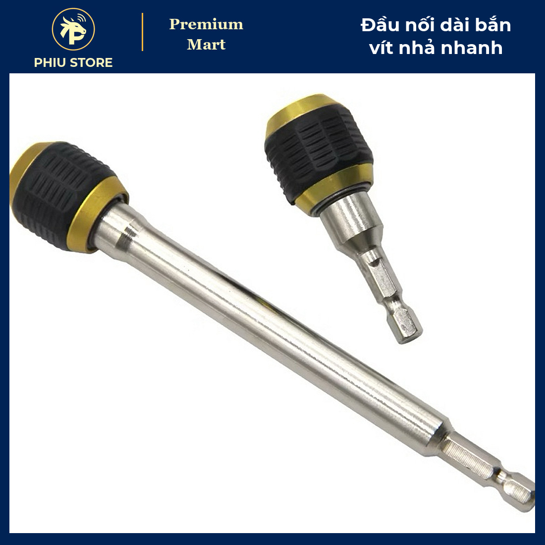 Đầu Nối Dài Bắn Vít Nhả Nhanh 60mm Chuôi Lục Giác 6.35mm / Đầu Chuyển Sang Khẩu 1/2 Inch - PHIU STORE_thumbnail_4