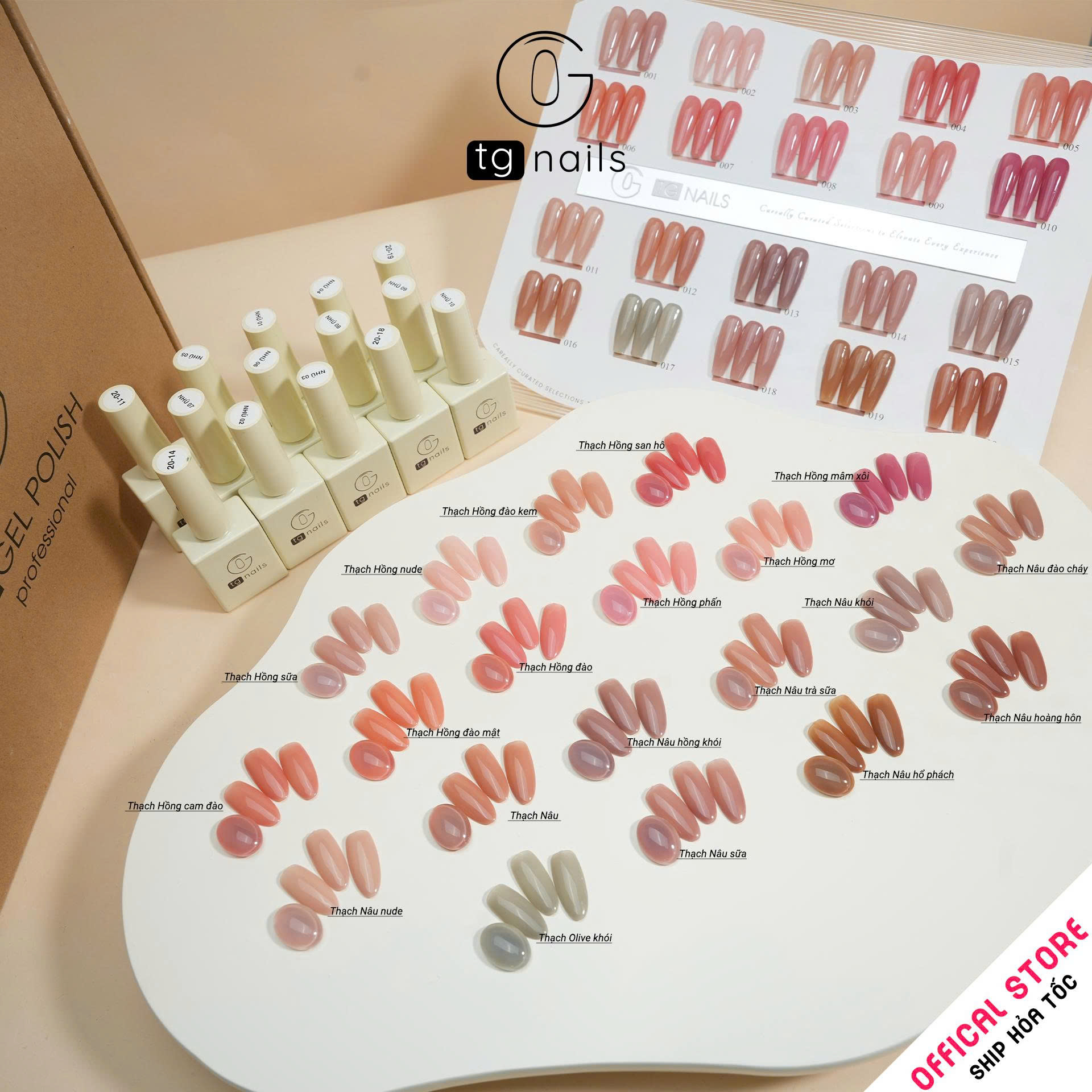 Sơn gel Thạch đục chai 10g