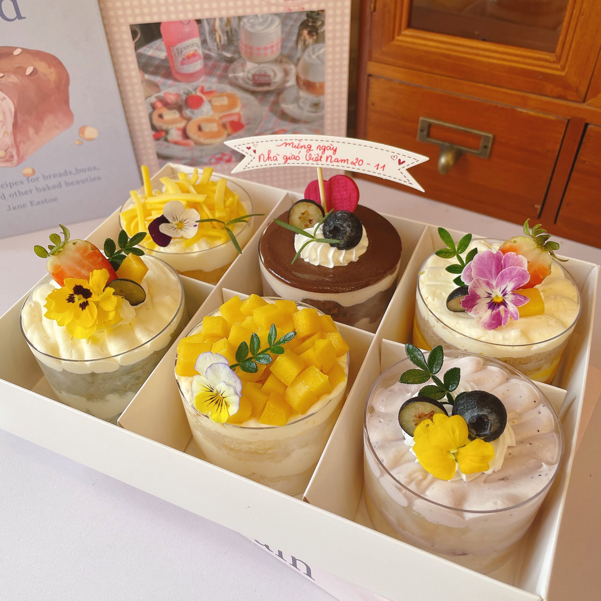 Set 6 bánh cốc tròn mix vị