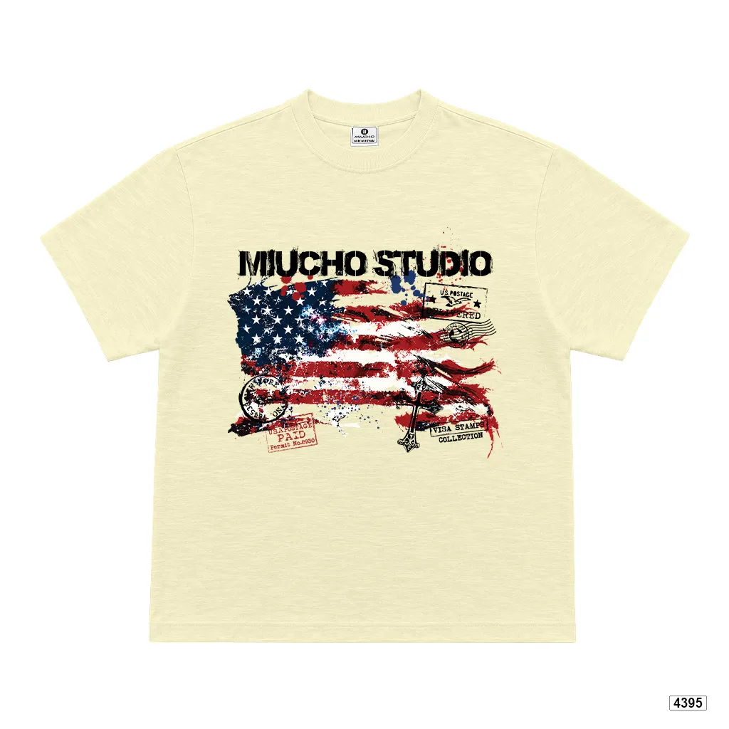 Áo thun unisex retro USA form boxy Miucho 4395_thumbnail_0