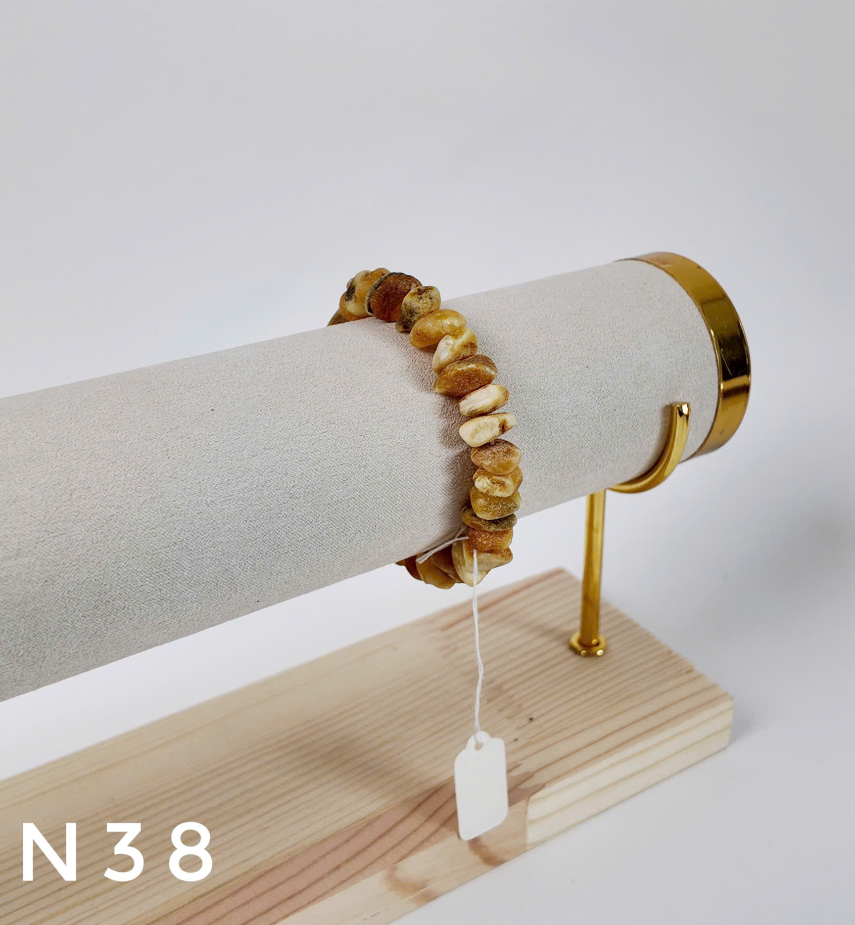 Lắc Tay Hổ Phách Mật Bạch Thô Dáng Tự Nhiên Size Nhỏ – N38_thumbnail_4