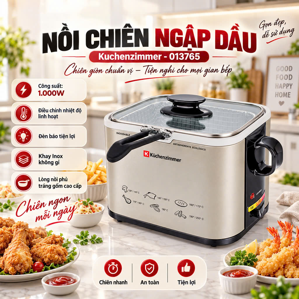 NỒI CHIÊN NGẬP DẦU KUCHENZIMMER