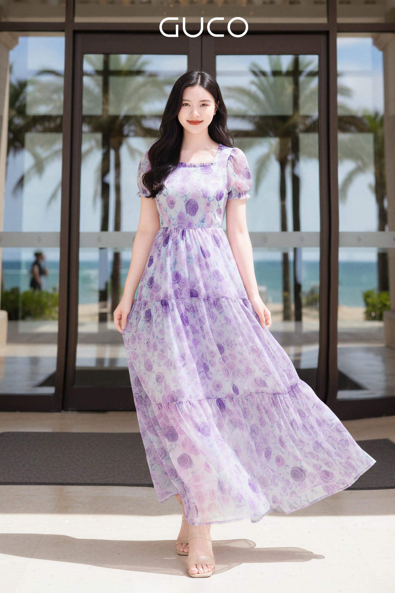 Đầm Maxi Lavender Tím Thơ Mộng_thumbnail_1