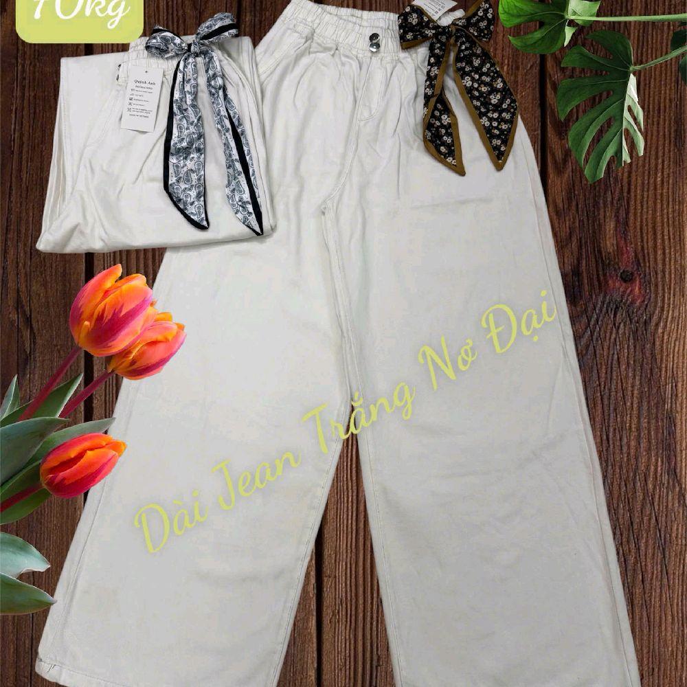 Quần dài Jean wuat  Lưng Thun Thiết Kế Thời Trang Free size 45-75kg Phong Cách Hiện Đại Thoải Mái Ống Rộng_thumbnail_2