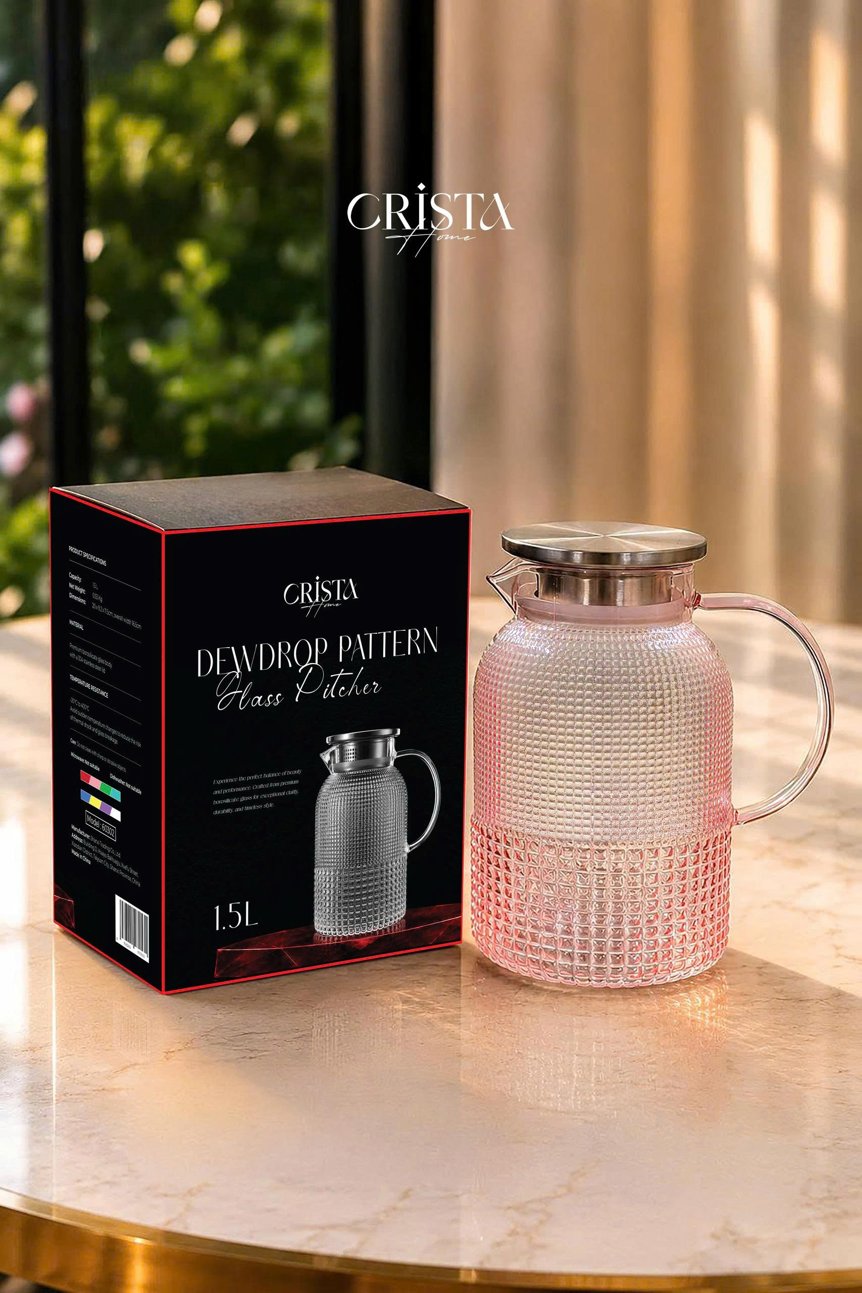 BÌNH THỦY TINH VÂN HẠT SƯƠNG MAI 1.5L CRISTA HOME_thumbnail_2