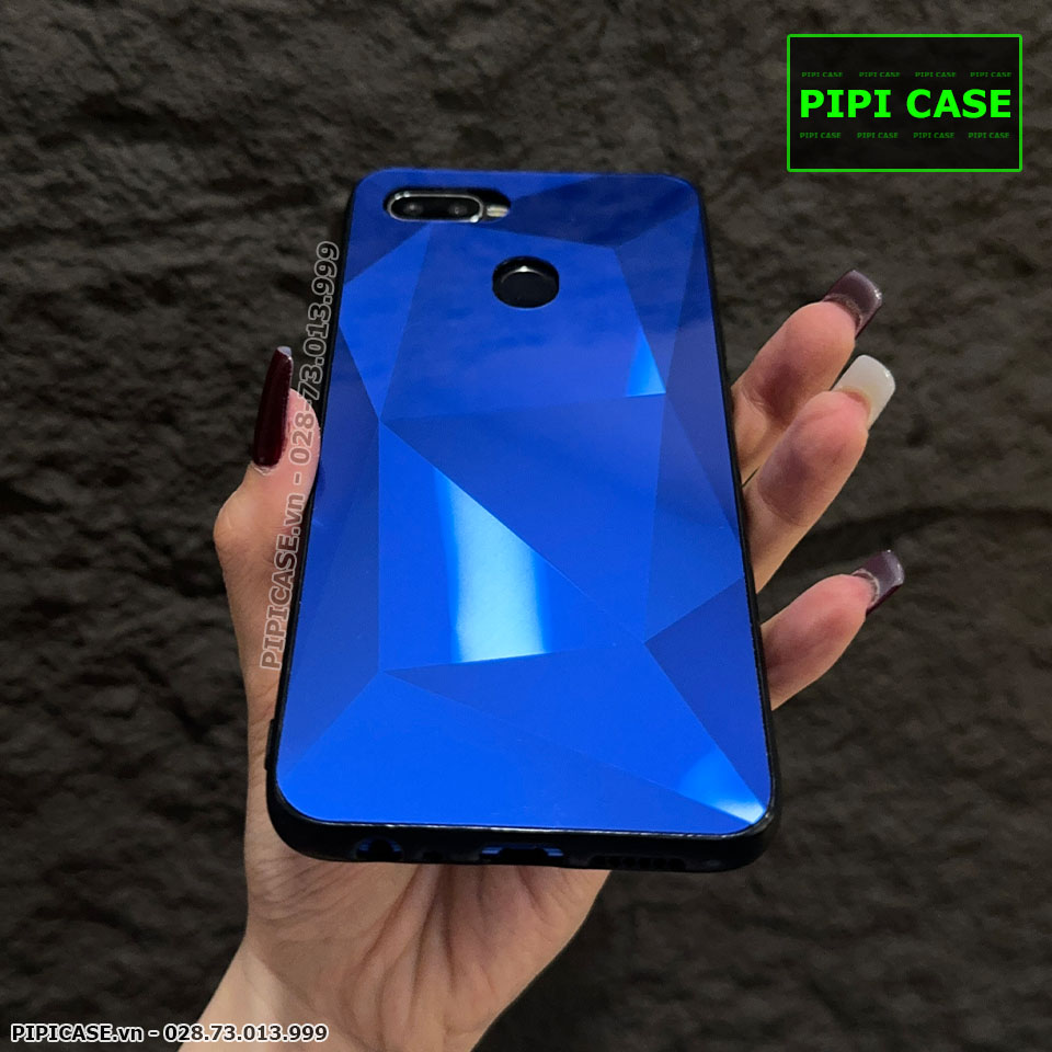 Ốp Lưng Oppo F9 - Kim Cương 6D - Xanh_thumbnail_2