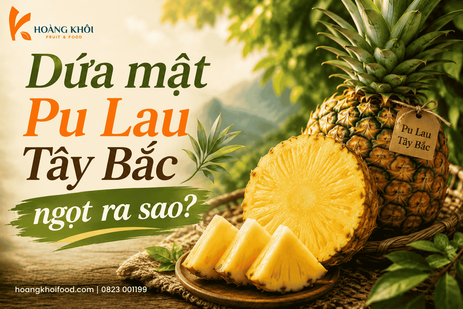 Dứa mật Pu Lau Tây Bắc ngọt ra sao?