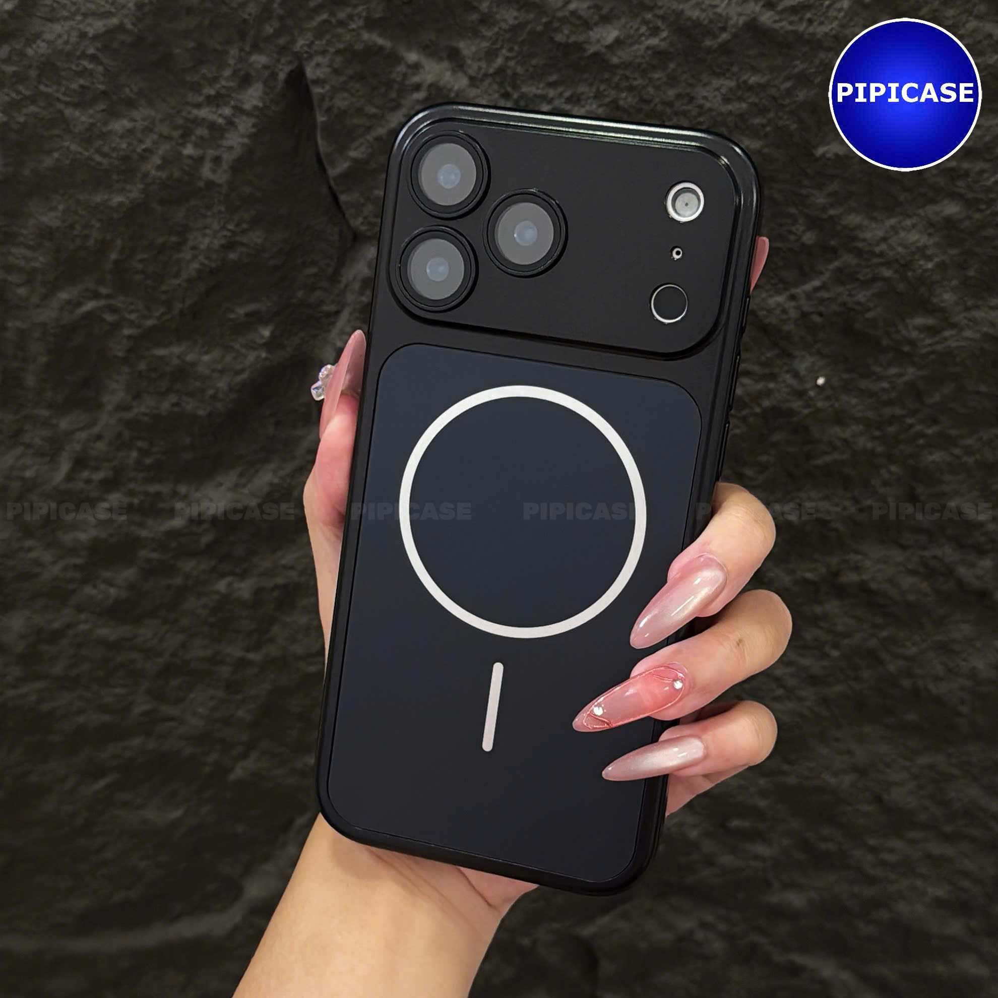 Ốp Lưng iPhone 18 Pro Max - Kan - Đen