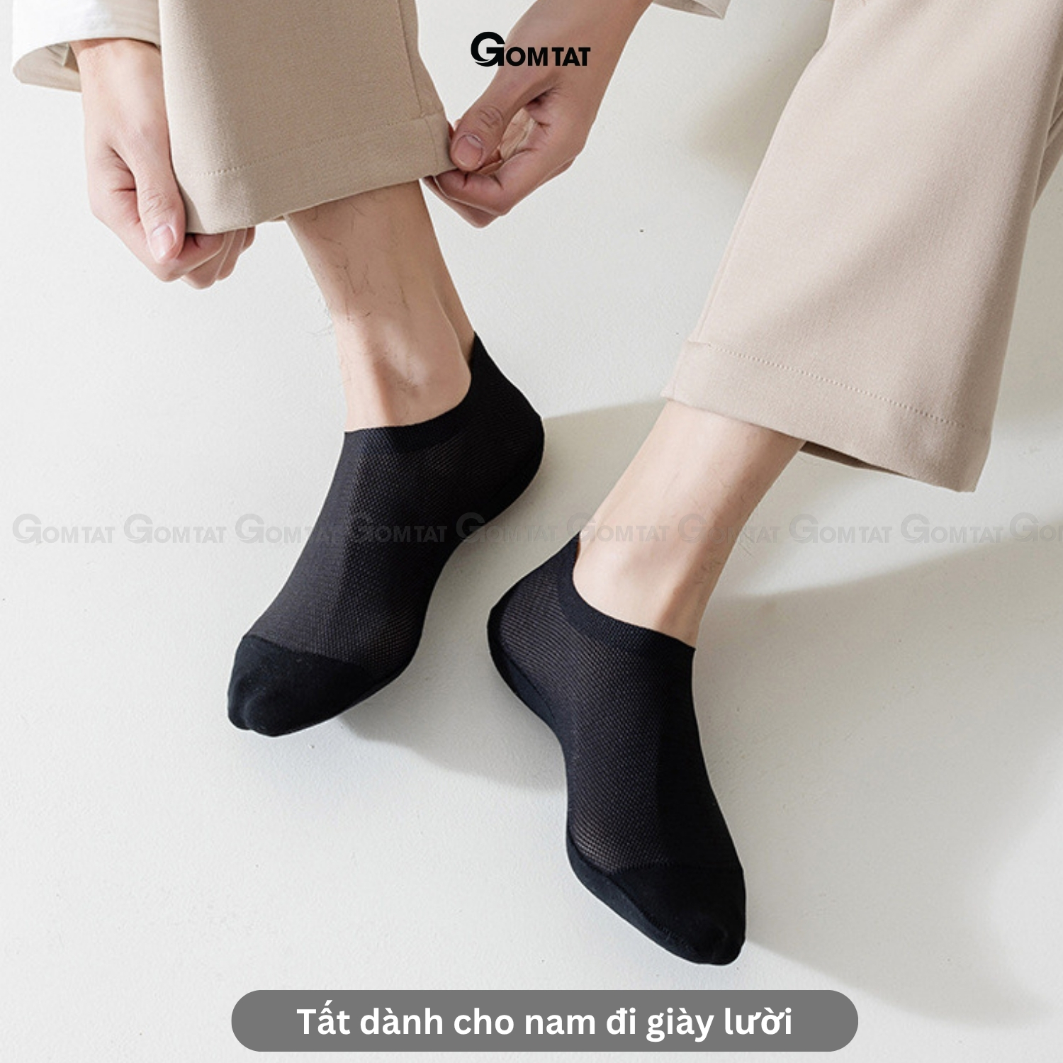 Combo 6 đôi tất nam đi giày lười GOMTAT, có đệm silicon chống tuột gót, mặt lưới thoáng khí HAILUOI-PO-3019_thumbnail_6