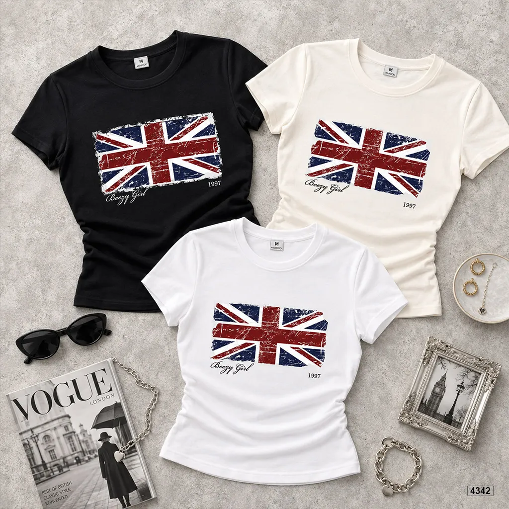 Áo baby tee form ôm lá cờ Beezy 4342_thumbnail_7
