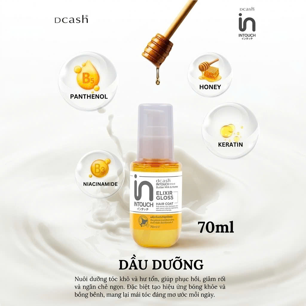 COMBO 2 CHAI DẦU DƯỠNG TÓC DCASH INTOUCH  70ml_thumbnail_3