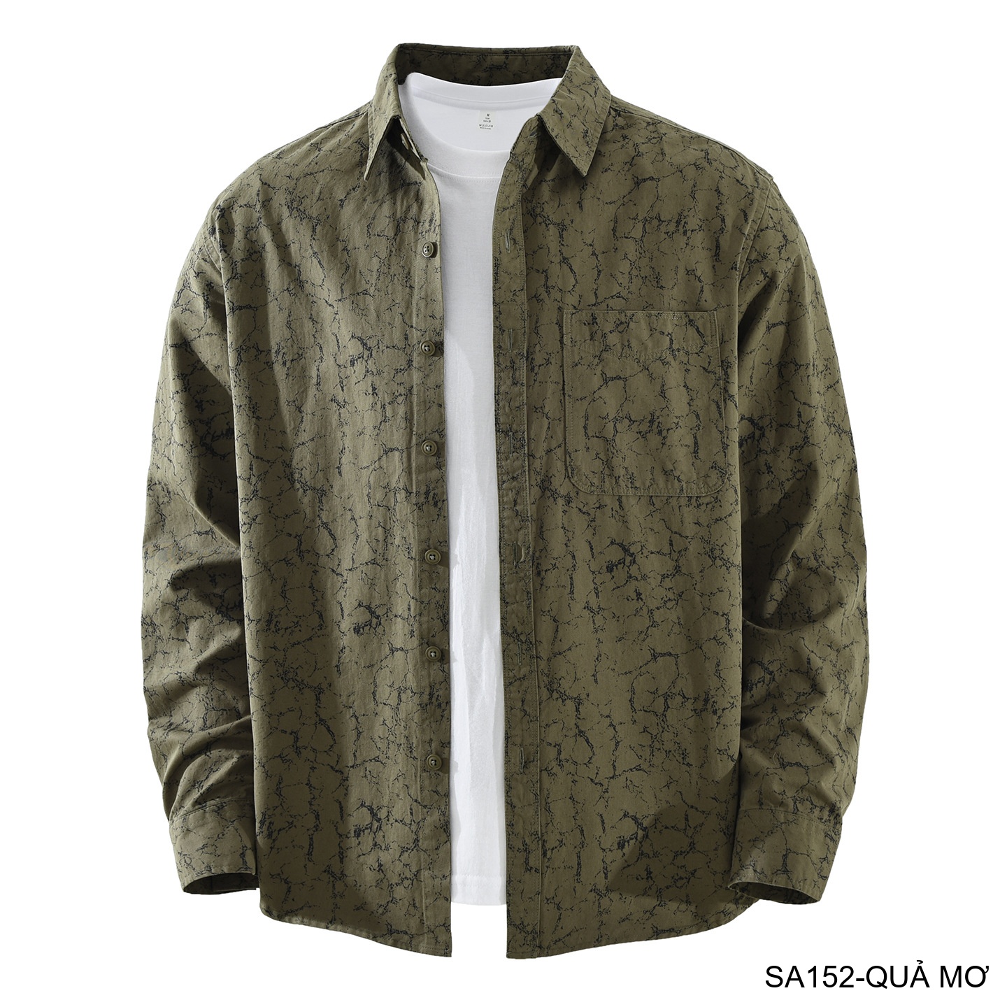 SA152 - Áo sơ mi nam dài tay họa tiết thời trang, dáng rộng thoải mái, phong cách streetwear_thumbnail_14