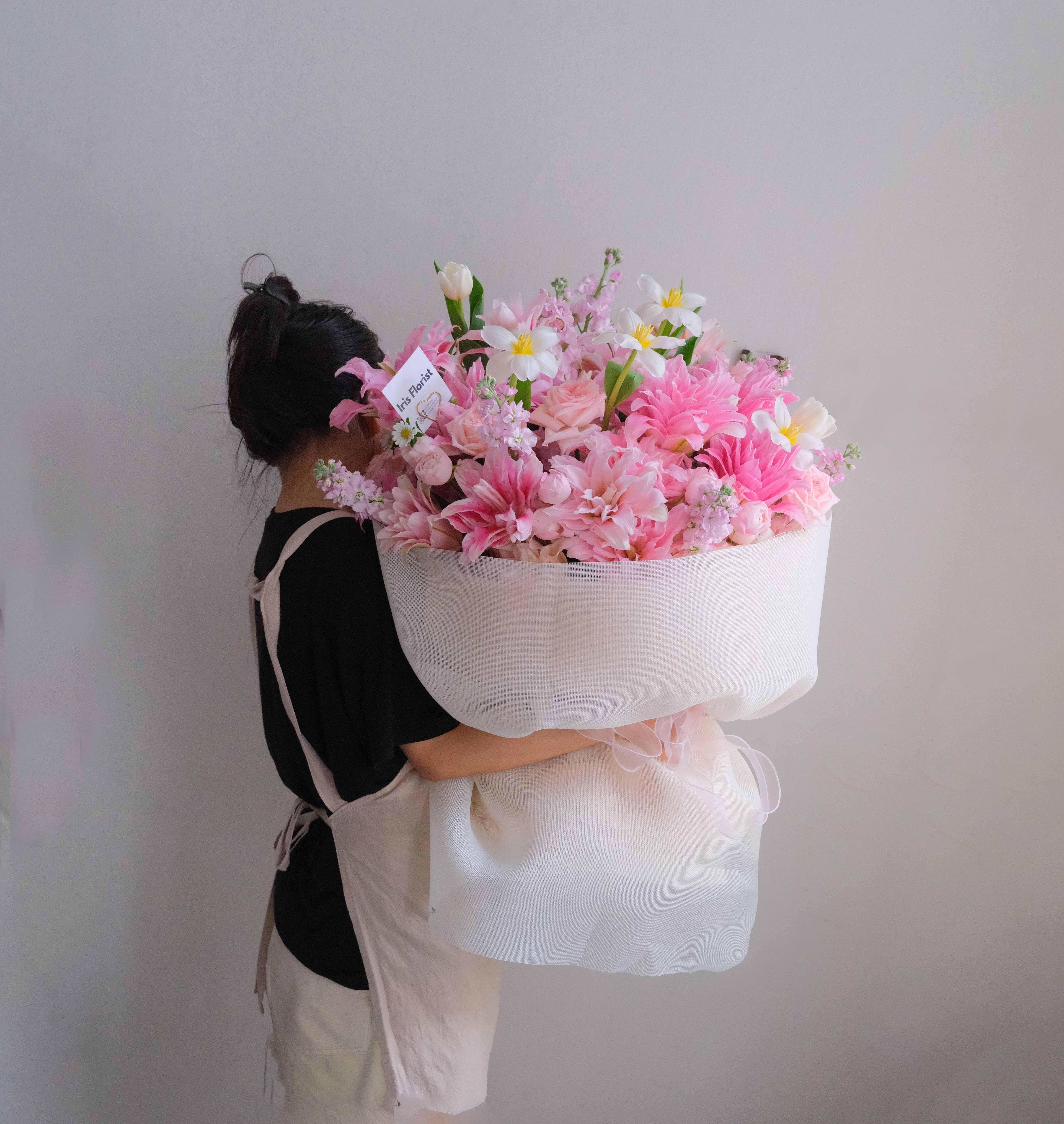 Pink Miracle Garden - Bó hoa tone hồng size XXL - 02