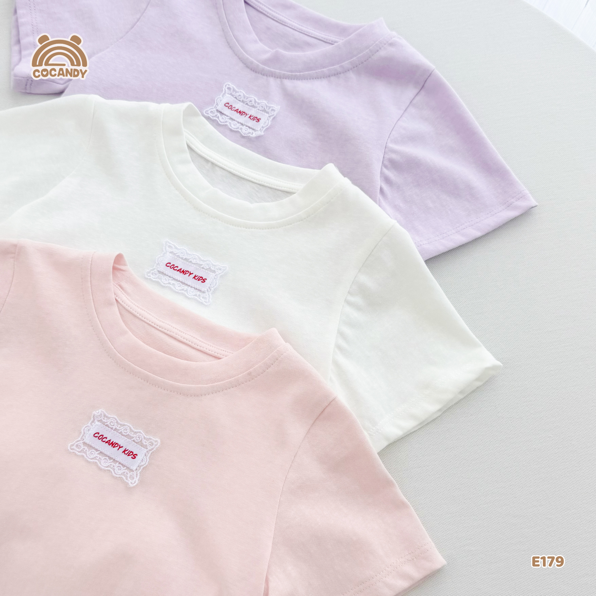 Áo cộc cotton TÍM phối bèo ren gấu_thumbnail_4