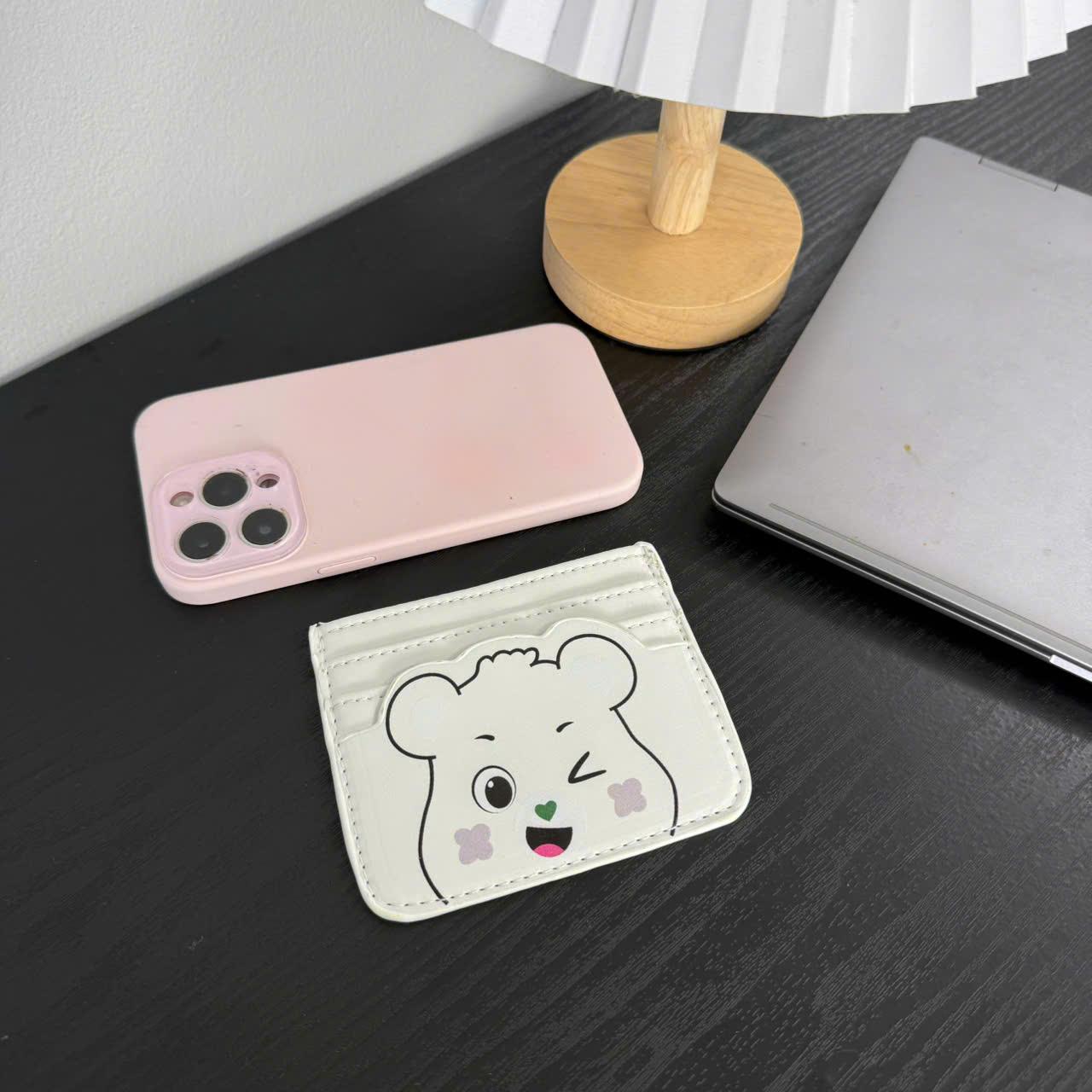 Ví Đựng Thẻ ATM Căn Cước Hình Gấu Béo Cute - Bóp Mini Cầm Tay Nhiều Ngăn CUN475_thumbnail_2