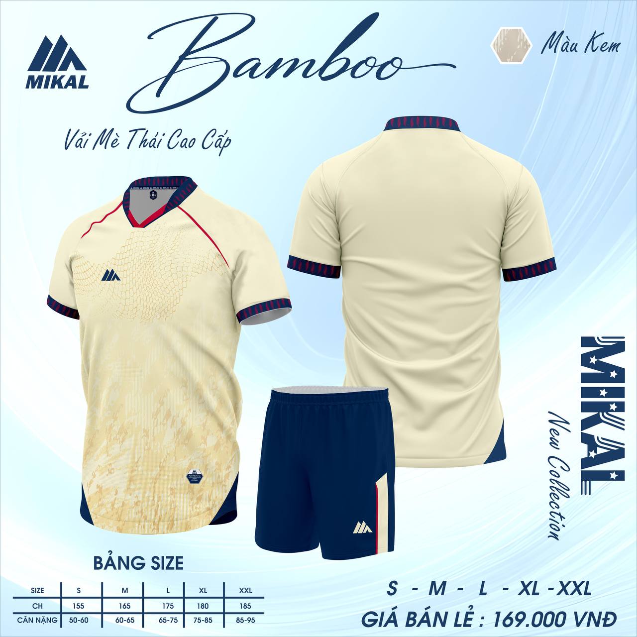 BST Quần Áo Bóng Đá Mikal Bamboo K8 Thun Mè Cao Cấp Thoáng Khí Thể Thao Đương Đại_thumbnail_1