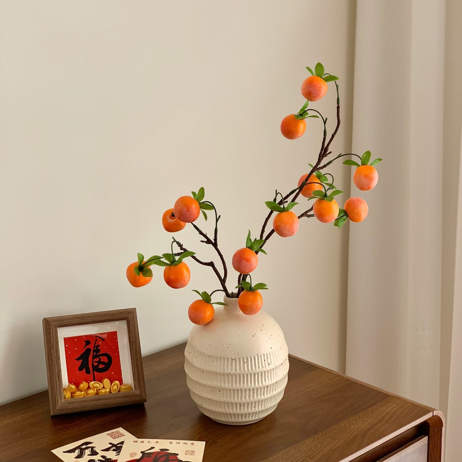 Set Cành Hồng Như Ý Kèm Bình Hoa_thumbnail_3