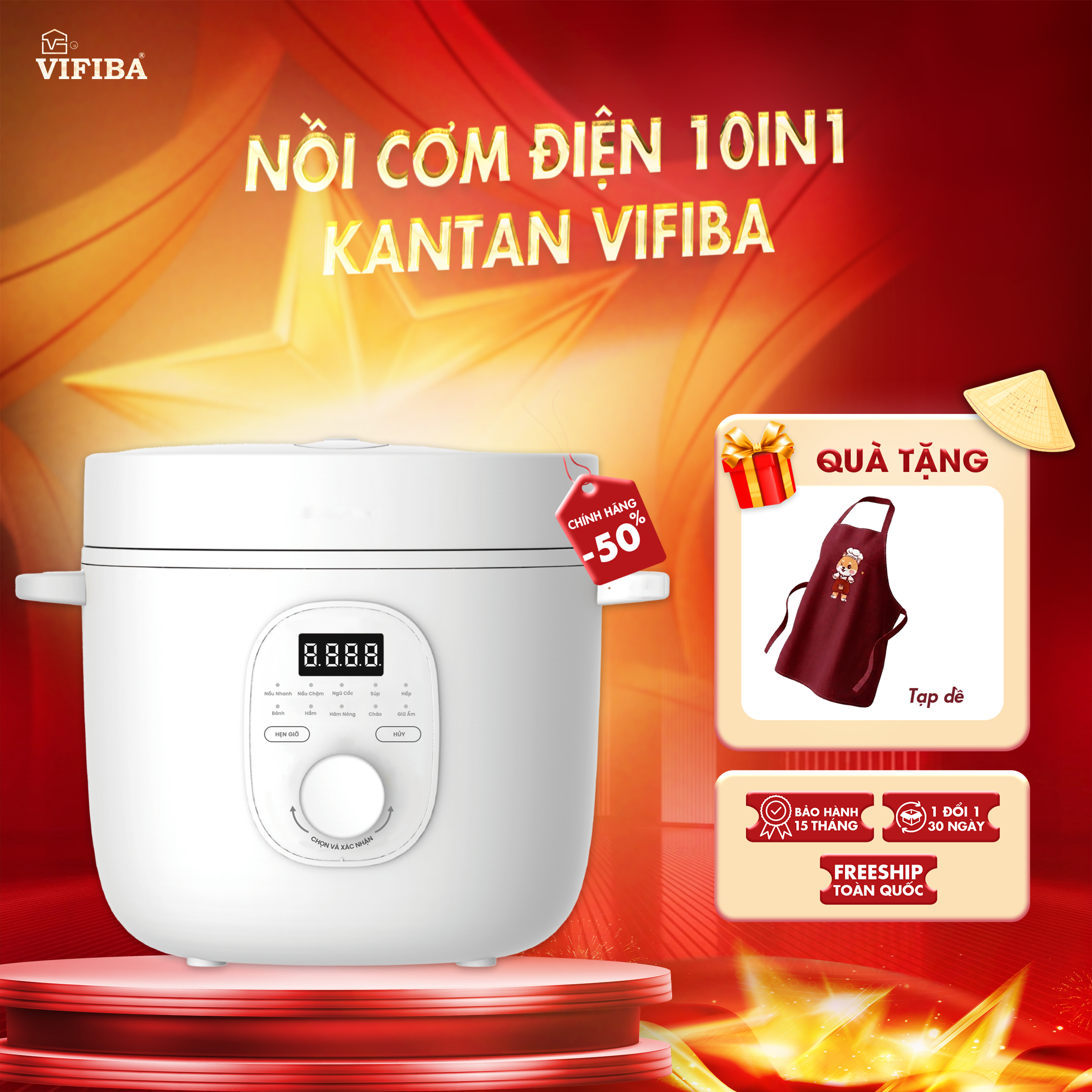 Nồi Cơm Điện Kantan Vifiba 3L