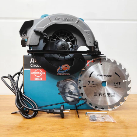 Cưa đĩa Circular Saw MODENGO công suất 900w, máy cưa đĩa 185mm ruột đồng nguyên chất tặng kèm lươi cưa - Giá rẻ