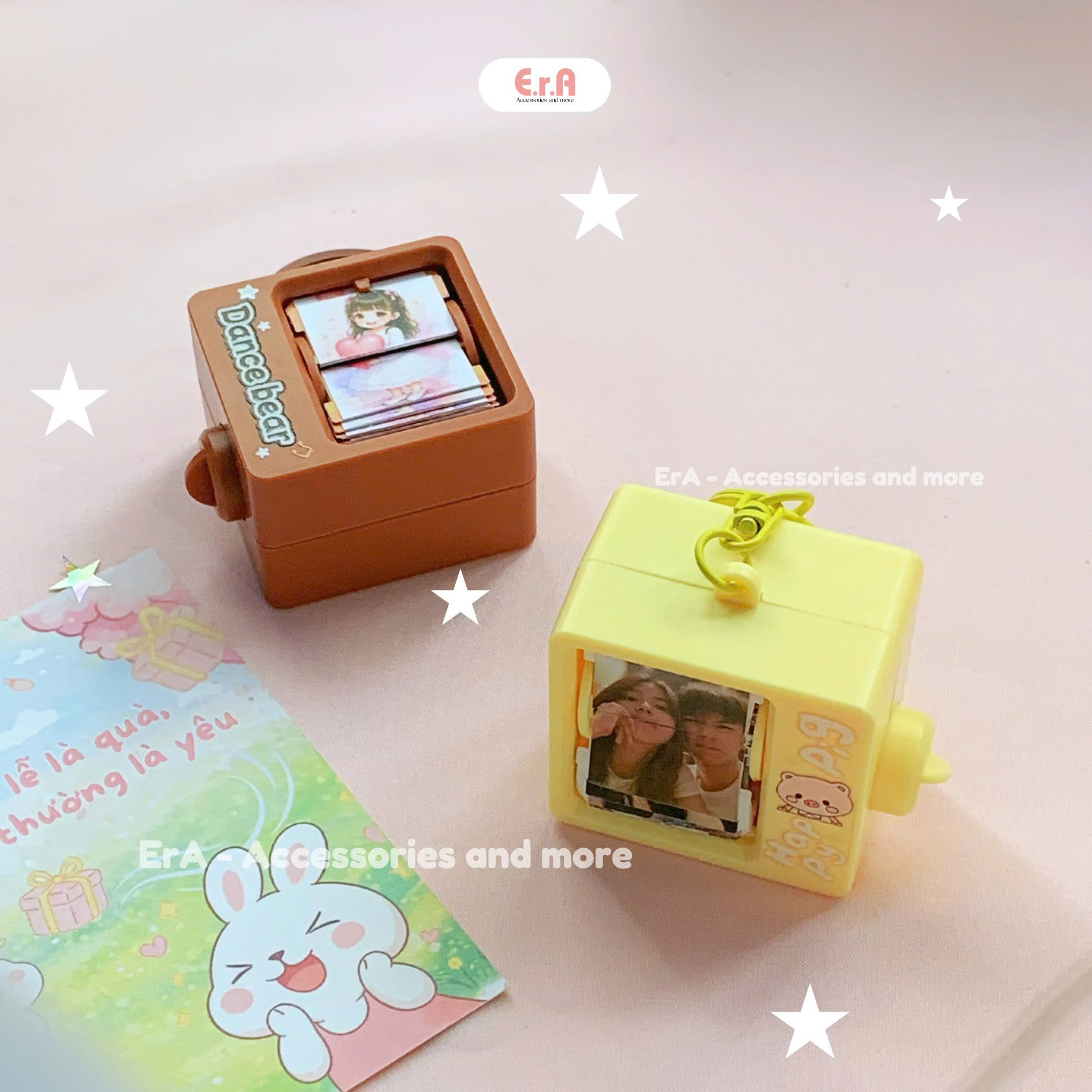 Móc khóa Ảnh xoay Album ảnh DIY_thumbnail_13