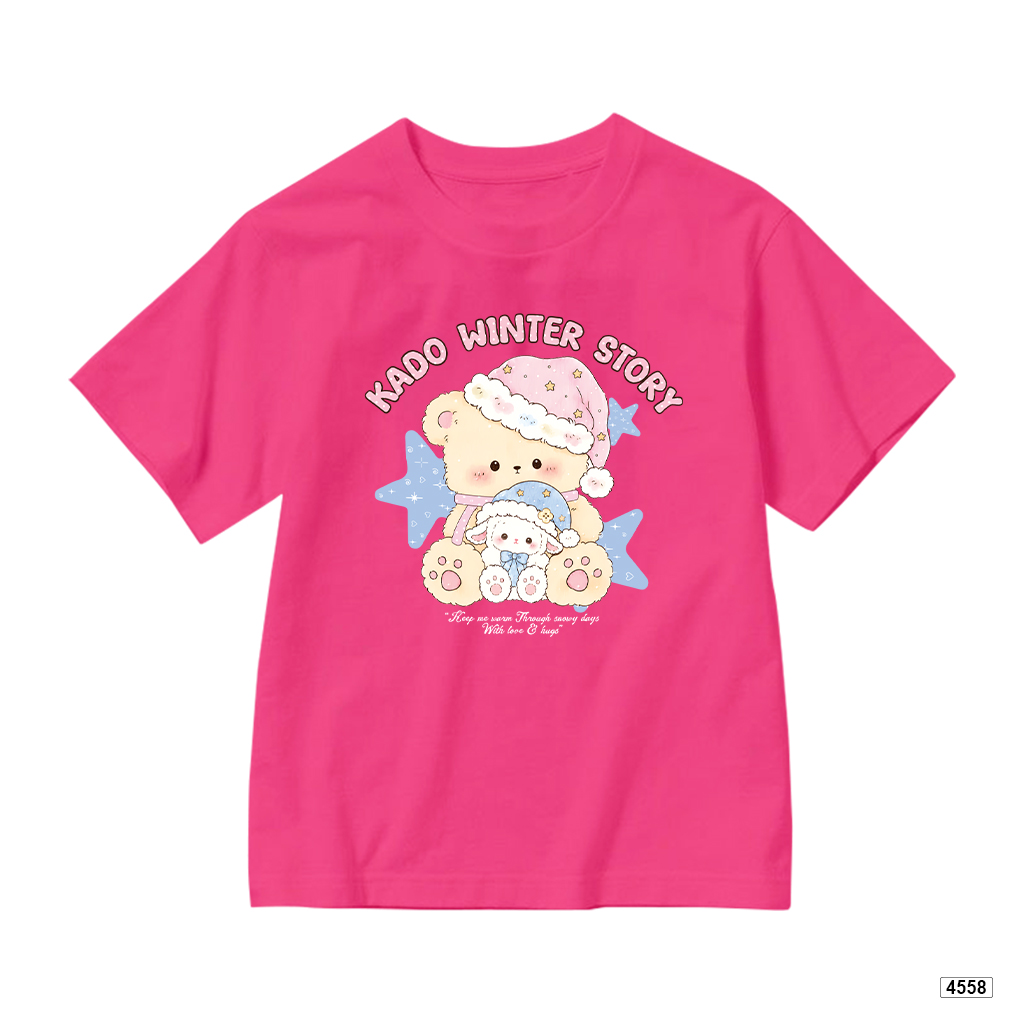 Áo thun bé gái form rộng gấu pastel Kado 4558_thumbnail_11