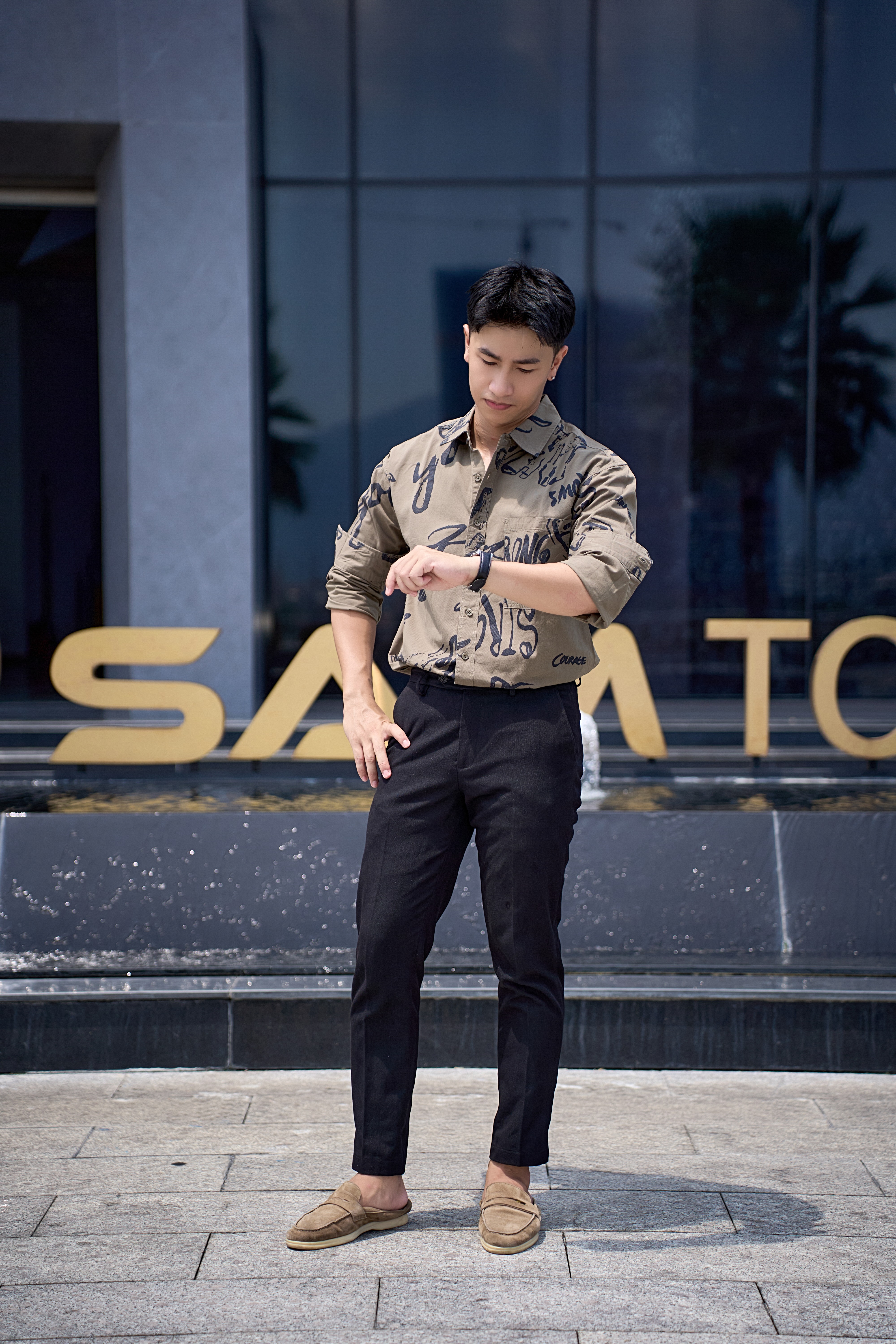 SA111 - Áo Sơ Mi Nam Phong Cách Nhật Bản In Nghệ Thuật Dài Tay Chất Cotton Mềm Mại_thumbnail_4