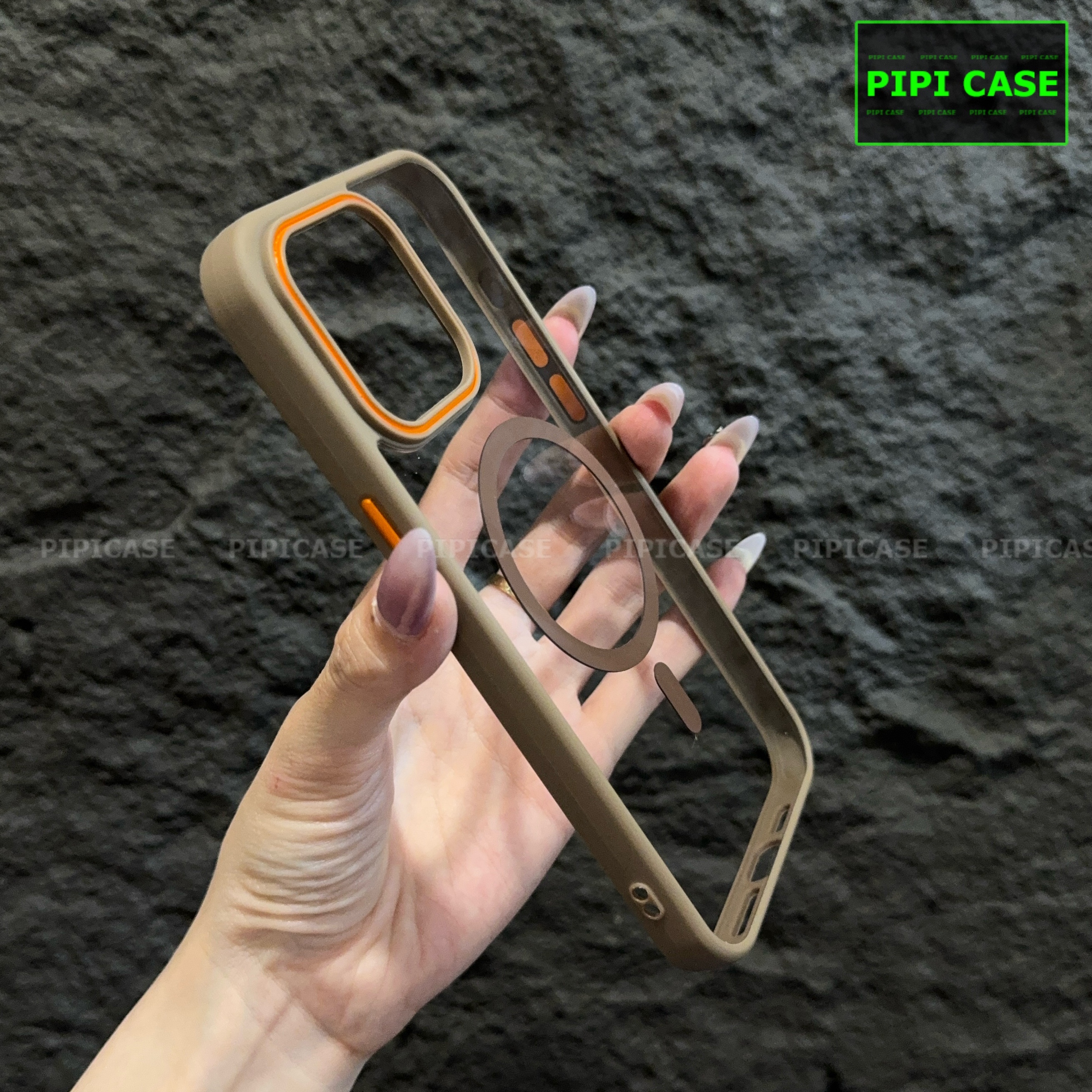 Ốp Lưng iPhone 14 Pro - KM Color - Nâu_thumbnail_3