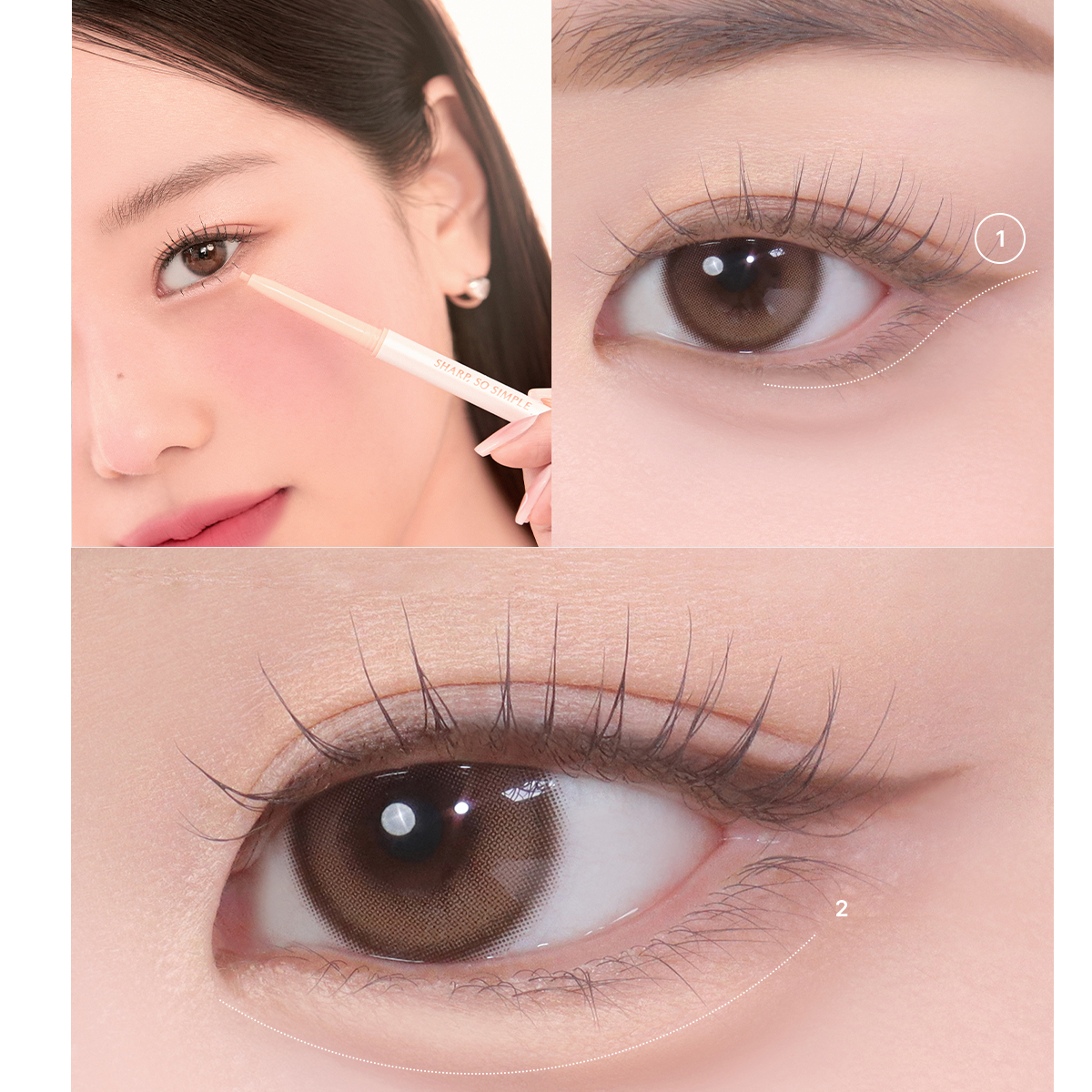 CHÌ KẺ VIỀN MẮT CLIO SHARP SO SIMPLE WATERPROOF PENCIL LINER 0.14G (tặng 1 Chì Chân Mày Peripera Speedy Skinny Brow 0.05G)_thumbnail_1