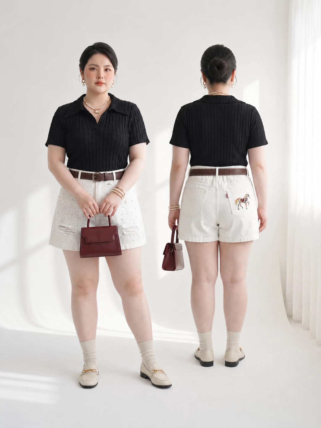 Ảnh giới thiệu điểm nổi bật của quần short jean lửng bigsize T-QSJ75